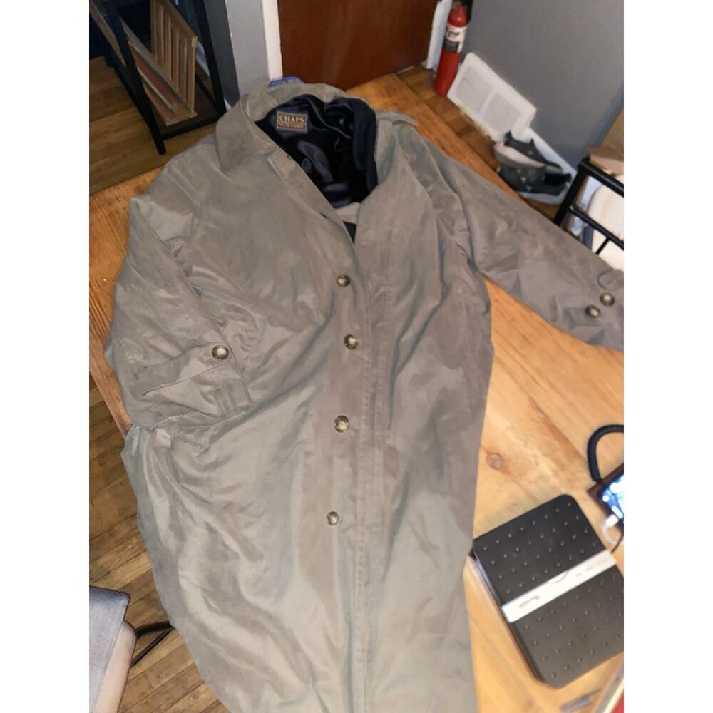 Ralph Lauren Polo Mens Olive Green With Removable Liner Trench Winter Coat 44L